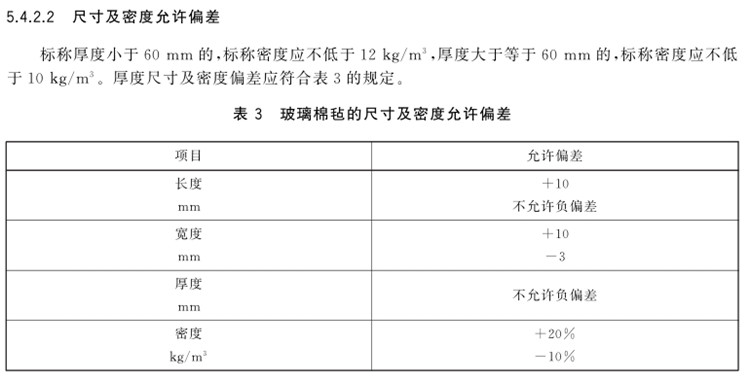 离心玻璃棉容重国家标准